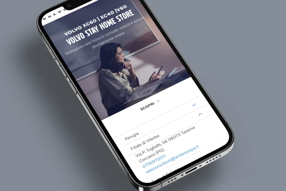 Interfaccia mobile progettata da F.tech