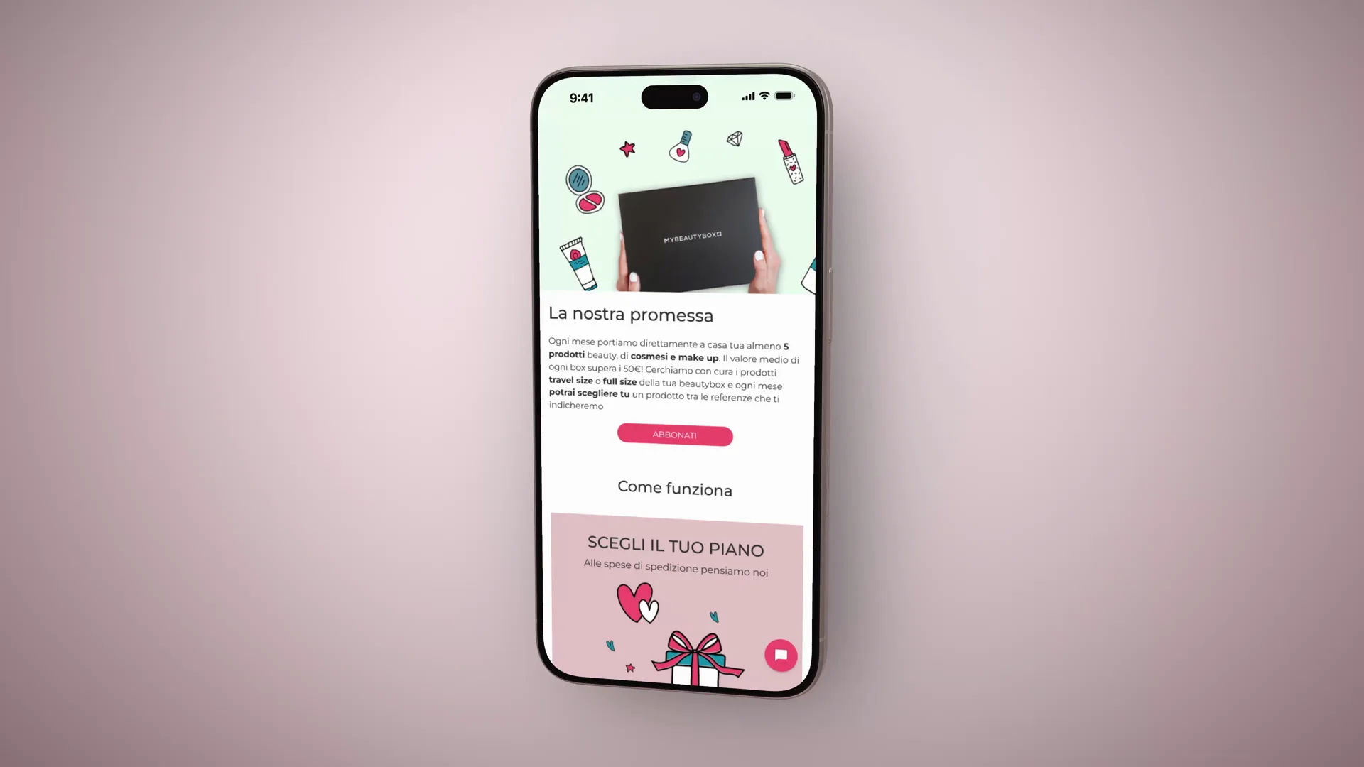 Piattaforma abbonamenti MyBeautyBox