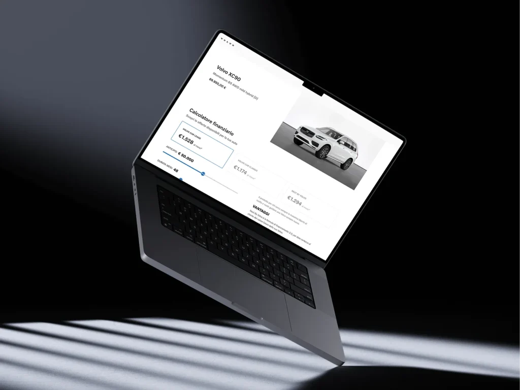 Calcolatore finanziario Volvo, copertina del progetto